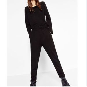 Zara basic long sleeve jumpsuit